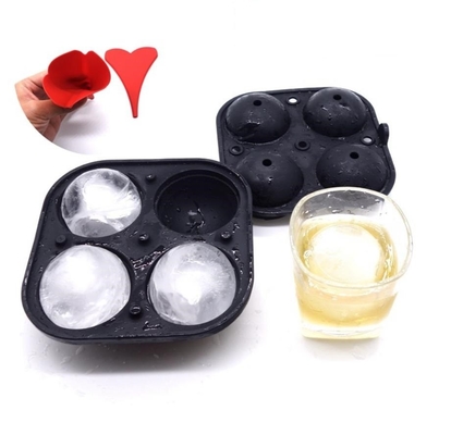 Minidiy-de Balvormen van het Siliconeijs die om Vorm 5.6CM Diameter voor Dranken worden geplaatst