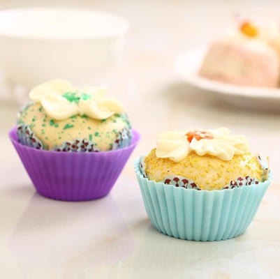 cupcake vormfda de standaardkleur van de douanepantone van Silicone cupcake vormen 12pcs/sets