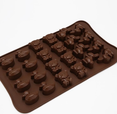 De dier Gevormde Vormen Unieke Deisgn van de Siliconechocolade voor Jonge geitjeskinderen