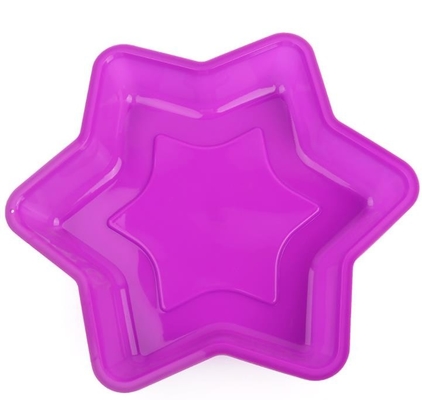 Het Dienblad van het het Siliconebaksel van de voedselrang, van de Vormenhexagram van Siliconebakeware de Douaneontwerp