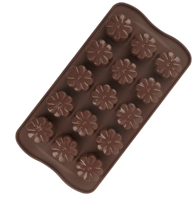 Van de Chocoladevormen van bloem Harde Plastic Kerstmis het Voedsel Veilige Smaakloos