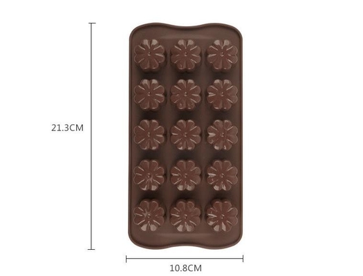 Van de Chocoladevormen van bloem Harde Plastic Kerstmis het Voedsel Veilige Smaakloos