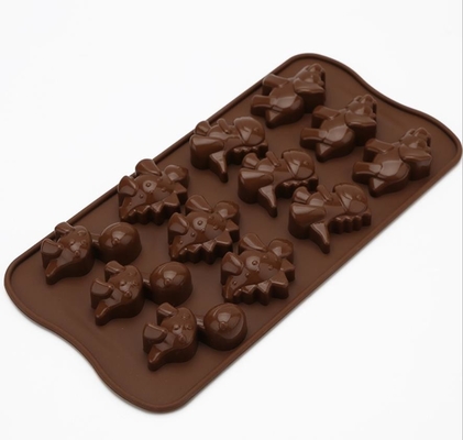 De het Siliconechocolade van de dinosaurusvakantie vormt Bruine niet Schadelijke Kleur