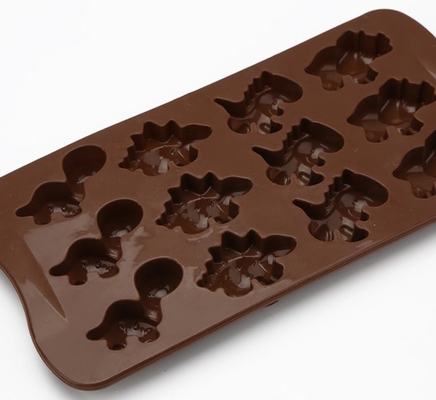 De het Siliconechocolade van de dinosaurusvakantie vormt Bruine niet Schadelijke Kleur