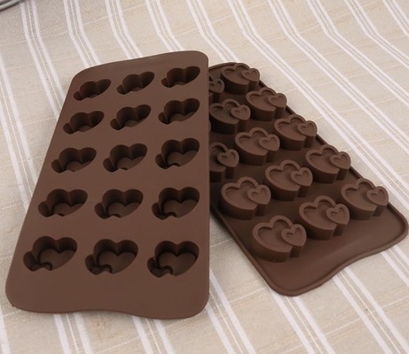 Vormt de hart Gevormde Chocolade van het Koekjessilicone Gemakkelijke het Vullen Afwasmachinebrandkast