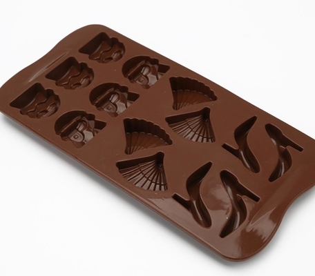 De koele Vormen van het Chocoladesuikergoed, de Miniatuur Duurzame Vormen van de Douanechocolade