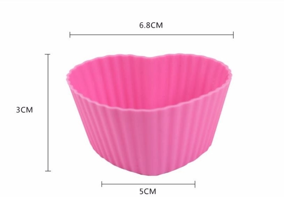 Kleurrijke van de Muffinkoppen van het Muffinsilicone het Dienblad Antibacteriën 6.8*5*3cm