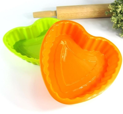 De Cakevormen van het ovensilicone, Silicone het Koken Vorm van het Vormen de Flexibele Hart