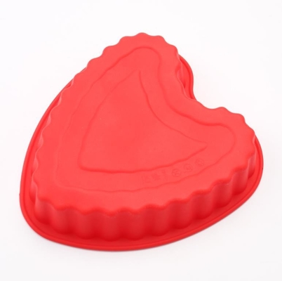 De Cakevormen van het ovensilicone, Silicone het Koken Vorm van het Vormen de Flexibele Hart