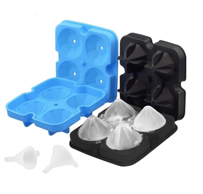 3D Ijsblokje van het Diamantsilicone vormt 12*12*3.8CM voor Dranken