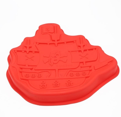De Vormen van de het Siliconecake van de voedselrang, Gevormde de Boot van de de Vormenpiraat van het Siliconekoekje