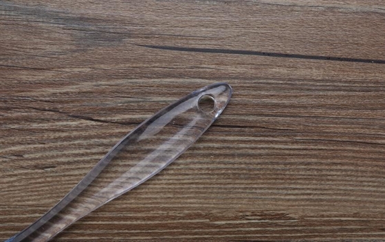 Het Siliconekeukengerei van voedselgrad, de Spatel van de Siliconeschraper met Transparant Ovaal Handvat