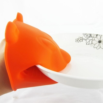 Hete de Handenhandschoenen van vingerovenwanten, Groene Kleur van Silicone de Hete Handschoenen