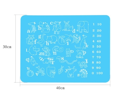 Dierlijk de Jonge geitjesproduct van het Druksilicone, Jonge geitjessilicone Placemat voor Peuters