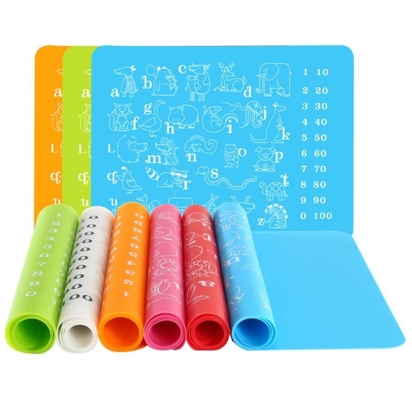 Dierlijk de Jonge geitjesproduct van het Druksilicone, Jonge geitjessilicone Placemat voor Peuters