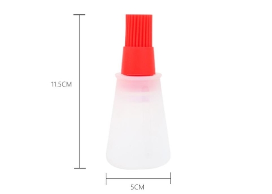 BBQ van de voedselrang de Olie witte fles van het hulpmiddelensilicone met kleurrijke borstel