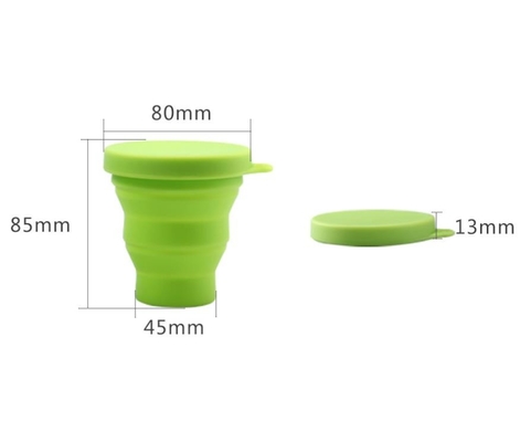 Van de het Voedselrang van BPA het Vrije Opvouwbare Silicone die kop in openlucht vouwen voor