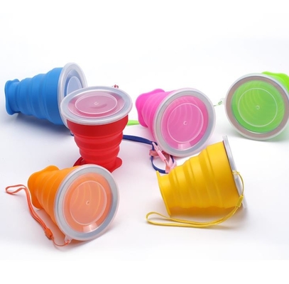 De draagbare van het het Silicone opvouwbare reizende gebruik van de Voedselrang vouwbare kop