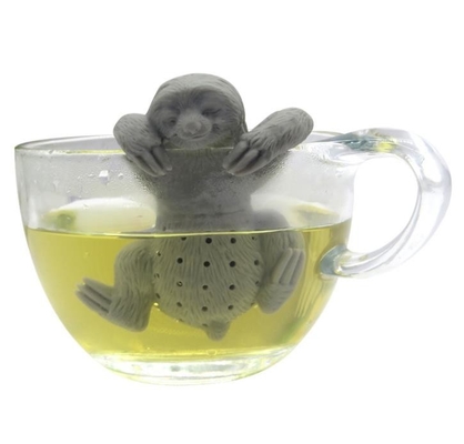 De dierlijke luiaard vormde de Grijze van het de Rangsilicone van het Kleurenvoedsel Vrije Thee infuser BPA