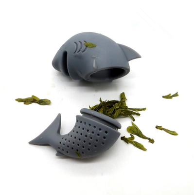 Van het overzeese de Dierlijke van het de Rangsilicone stijlhaai Gevormde Voedsel Thee Infuser
