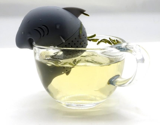 Van het overzeese de Dierlijke van het de Rangsilicone stijlhaai Gevormde Voedsel Thee Infuser