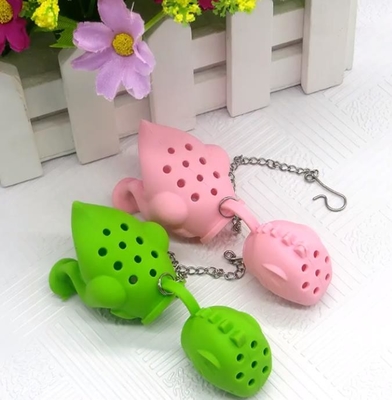 Het dinosaurus gevormde theezakje van het Ontwerpbpa Vrije FDA silicone met doospakket