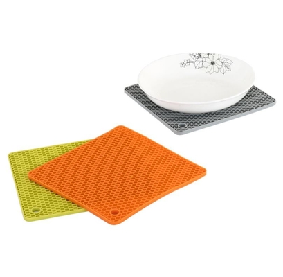 Het kleine Keukengereedschap van het Honingraatsilicone plateerde 18.2*18.2*0.6cm voor Baby