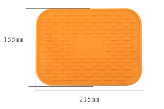Het Keukengereedschap van het rechthoeksilicone, van de het Voedselmat van de Siliconebaby de Hitteisolatie