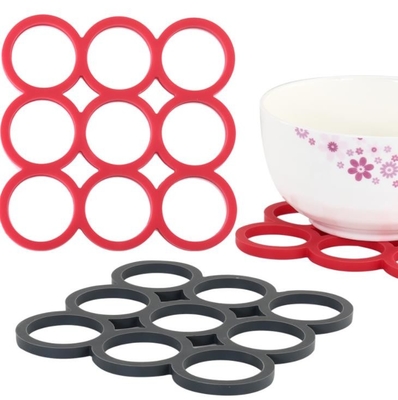 Vierkante Silicone Met een laag bedekte Kokende Werktuigen 9 Beschermende Gatenlijst