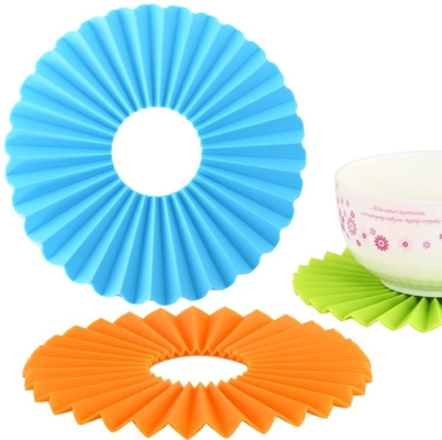 Golfsiliconekeukengereedschap, Rond Silicone niet Gladde Placemats