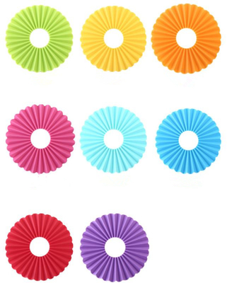 Golfsiliconekeukengereedschap, Rond Silicone niet Gladde Placemats