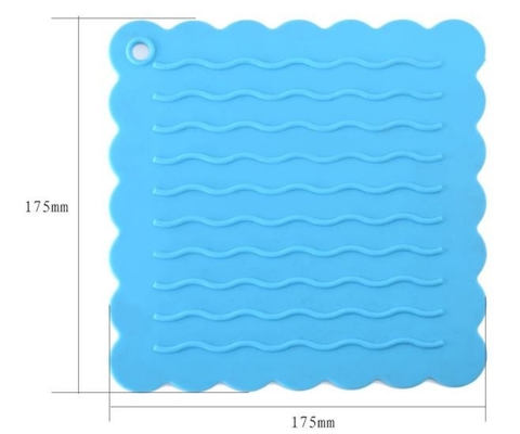 Gastronomisch Placemat-de Golfpatroon van het Siliconekeukengereedschap In reliëf gemaakt Water