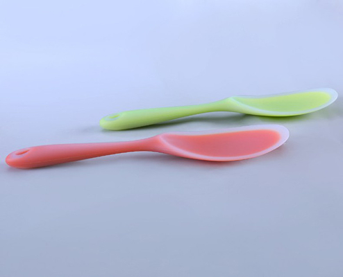 Van de het Siliconerijst van de voedselrang de Lepelskeukengereedschap met doorzichtige kleur
