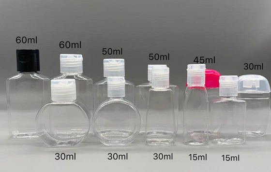 Snel Verschepende Lege Huisdierenflessen, de Miniflessen van het Handdesinfecterende middel voor 15~60ML