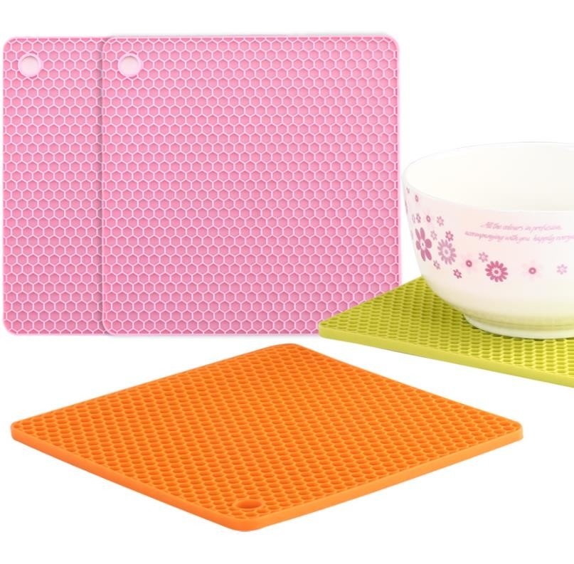 Het kleine Keukengereedschap van het Honingraatsilicone plateerde 18.2*18.2*0.6cm voor Baby